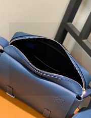 Loewe Military Messenger Xs Bag In Blue 23x18x9cm - 4