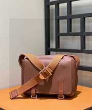 Loewe Military Messenger Xs Bag In Brown 23x18x9cm - 4