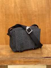 Loewe Military Messenger Xs Bag In Black 23x18x9cm - 5