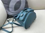 Chanel small backpack in blue 20.5x20x11.5cm - 5