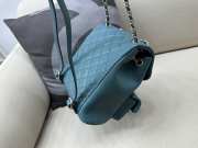 Chanel small backpack in blue 20.5x20x11.5cm - 4