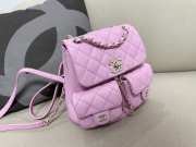 Chanel small backpack in purple 20.5x20x11.5cm - 6