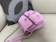 Chanel small backpack in purple 20.5x20x11.5cm - 2