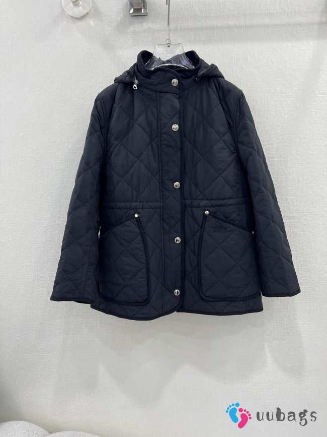 Burberry quilted jacket in blue - 1