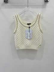 Chanel Sleeveless Metal Chain Loose Sweater  - 3