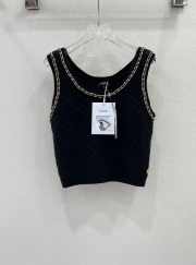 Chanel Sleeveless Metal Chain Loose Sweater  - 6