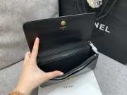 Chanel flap bag 23A black wallet 11.5x23x4cm - 3