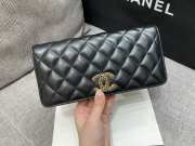 Chanel flap bag 23A black wallet 11.5x23x4cm - 6