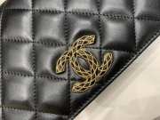 Chanel flap bag 23A black wallet 11.5x23x4cm - 4