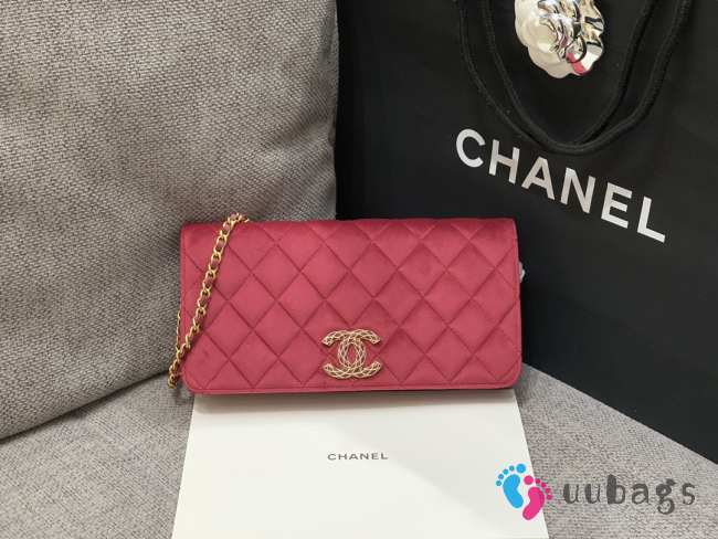 Chanel flap bag 23A red wallet 11.5x23x4cm - 1