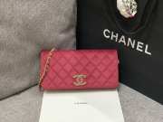 Chanel flap bag 23A red wallet 11.5x23x4cm - 1