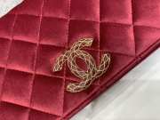 Chanel flap bag 23A red wallet 11.5x23x4cm - 3