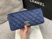 Chanel flap bag 23A blue wallet 11.5x23x4cm - 6