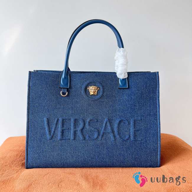 Versace tote bag in blue 40x16x29cm - 1