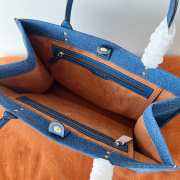 Versace tote bag in blue 40x16x29cm - 3