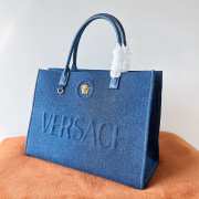 Versace tote bag in blue 40x16x29cm - 4