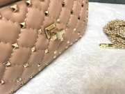 Valentino studded leather crossbody bag in beige - 3