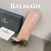 Balmain Ariel 01 boots in monogrammed leather 9.5cm - 6