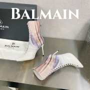 Balmain Uria Boots 02 in Smooth Sky Printed Leather - 3