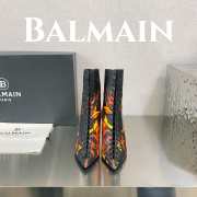 Balmain Uria Boots 03 in Smooth Sky Printed Leather - 2