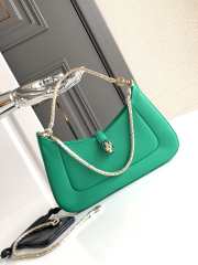 Bvlgari Serpenti Baia Green Bag 27.5x18x4.5cm - 1