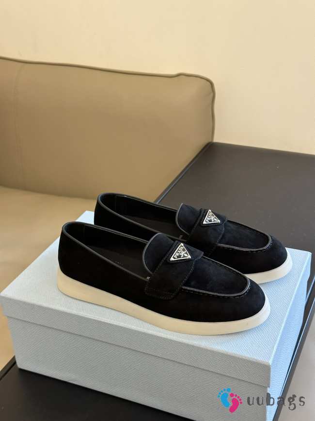 Prada Suede Leather Loafers 05 - 1