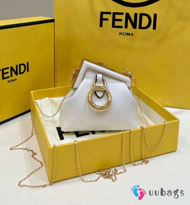 Fendi First Nano Wallet In White 11.5x5.5x10cm - 1