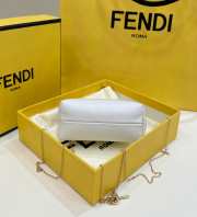 Fendi First Nano Wallet In White 11.5x5.5x10cm - 4