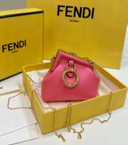 Fendi First Nano Wallet In Pink 11.5x5.5x10cm - 1