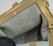 Fendi First Nano Wallet In Gray 11.5x5.5x10cm - 5