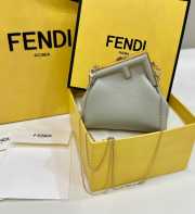 Fendi First Nano Wallet In Gray 11.5x5.5x10cm - 4