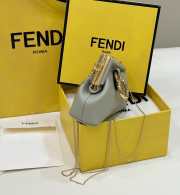 Fendi First Nano Wallet In Gray 11.5x5.5x10cm - 2