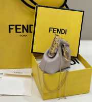 Fendi First Nano Wallet In Beige 11.5x5.5x10cm - 3