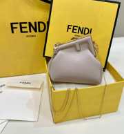 Fendi First Nano Wallet In Beige 11.5x5.5x10cm - 2