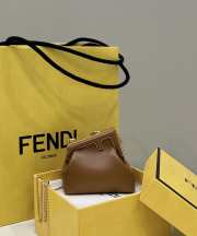 Fendi First Nano Wallet In Brown 11.5x5.5x10cm - 6