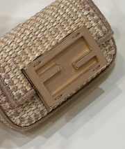 Fendi nano baguette brown bag 11.5x2.5x7cm - 4