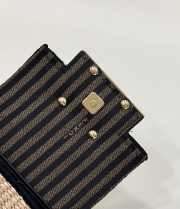 Fendi nano baguette black bag 11.5x2.5x7cm - 5