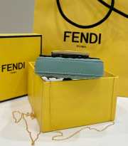 Fendi Baguette Phone Pouch Leather Green 11x2.5x7cm - 4