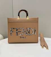 Fendi Sunshine Small Leather Brown 36×12×31cm - 1