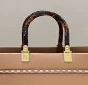 Fendi Sunshine Small Leather Brown 36×12×31cm - 5