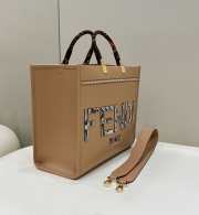 Fendi Sunshine Small Leather Brown 36×12×31cm - 2