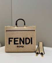 Fendi Sunshine Raffia Tote Bag 36×16×30cm - 1