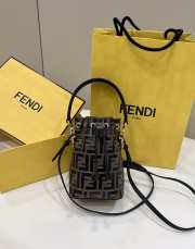 Fendi Mon Tresor Brown leather bag 18x12x10cm - 1