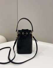 Fendi Mon Tresor Black leather bag 18x12x10cm - 2