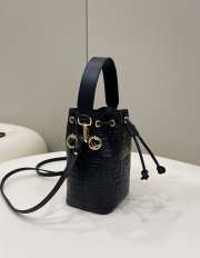 Fendi Mon Tresor Black leather bag 18x12x10cm - 4