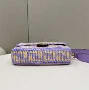 Fendi lconic Baguette Bag In Purple 27x6x15cm - 5