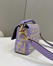 Fendi lconic Baguette Bag In Purple 27x6x15cm - 3