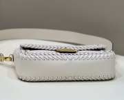 Fendi Baguette White Woven 29×7×15cm - 6