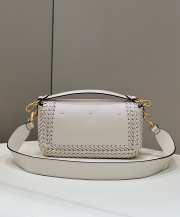 Fendi Baguette White Woven 29×7×15cm - 3