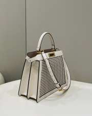 Fendi Iconic Peekaboo ISeeU In White 34x13.5x26cm - 6